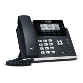 Yealink (SIP-T43U) 12 Line IP phone, 3.7" LCD, Dual Gigabit Port, 8 x line key, 2 x USB Port
