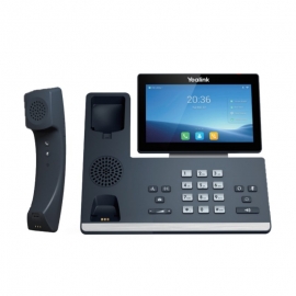 Yealink (SIP-T58W Pro) 16 Line Android IP phone, 7" touch Screen, Dual Gigabit Port, 2 x USB Port, WiFi/BT, BTH58 Wireless Handpiece