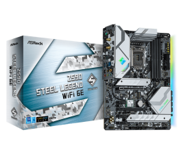 Asrock Z590 STEEL LEGEND WIFI 6E Motherboard Supports 10th Gen Intel Core Processors and 11th Gen Intel Core Processors