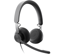 Logitech Zone Wired Over-the-head Stereo Headset - Binaural - Circumaural - 32 Ohm - 20 Hz to 16 kHz - 190 cm Cable - 981-000876
