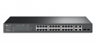 TP-Link | SL2428P | Omada 24 Port 10/100Mbps + 4 Port Gigabit Smart Rackmount Switch with 24 Port PoE+ - 006.008.0147 TP-Link | SL2428P | Omada 24 Port 10/100Mbps + 4 Port Gigabit Smart Rackmount Switch with 24 Port PoE+ - 006.008.0147