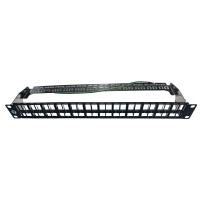 4C | Patch Panel : 1RU 48 Port Ftp Patch Panel - Unloaded | Inc Support Bar PP.48PFTP.UL