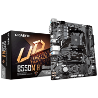 Gigabyte AMD B550 Ultra Durable Motherboard with Pure Digital VRM Solution, GIGABYTE Gaming LAN with Bandwidth Management, PCIe 4.0/3.0 x4 M.2 (M/B B550M H 1.0)