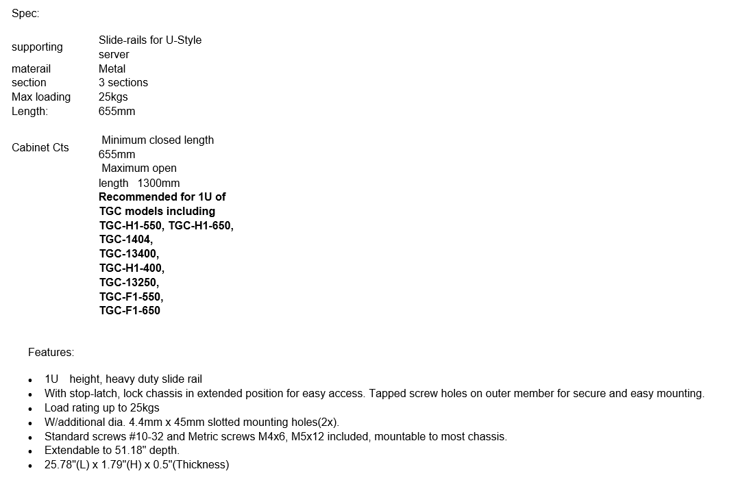 Product information