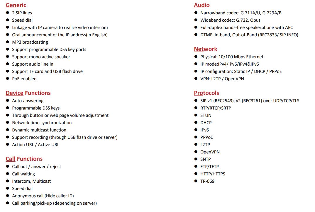 Product information