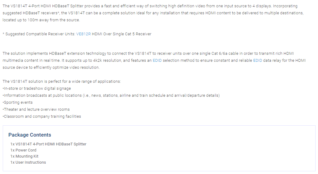Product information